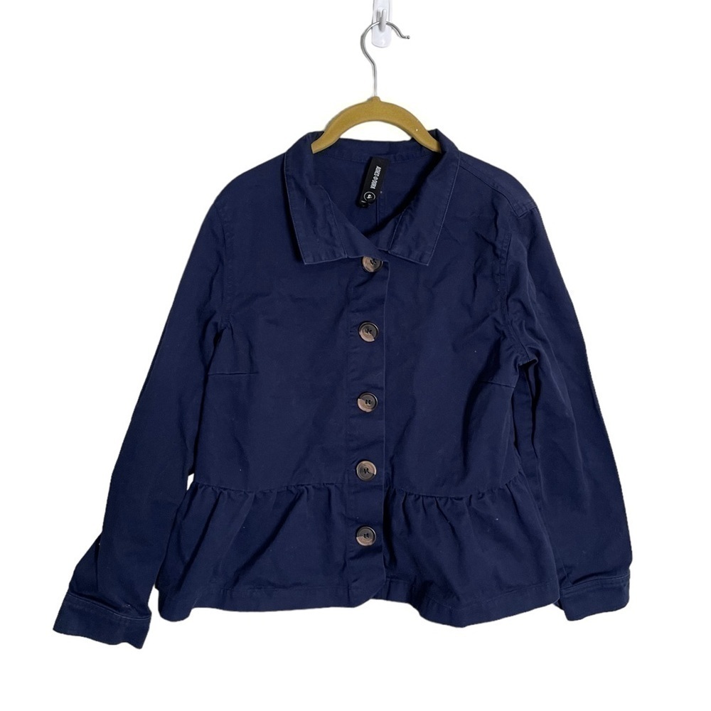 Agnes & Dora Utility Blue Jacket Small